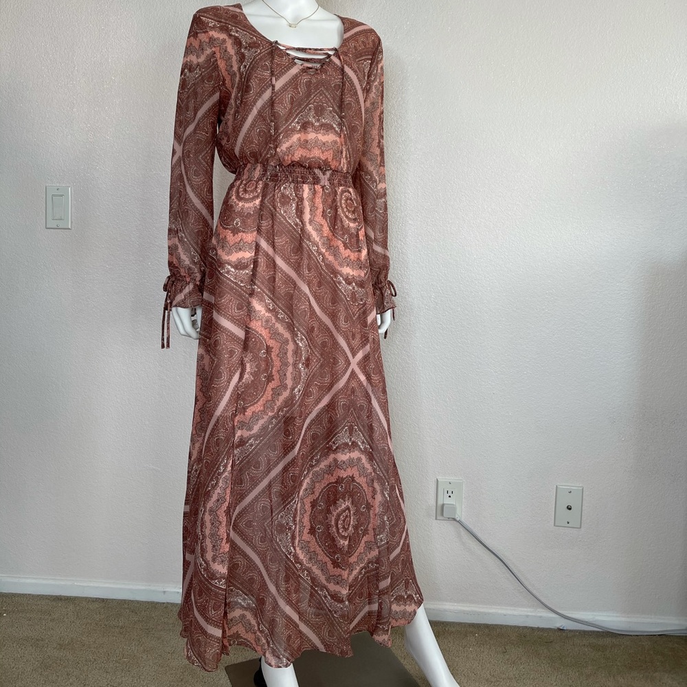 Belle Sky L boho maxi dress